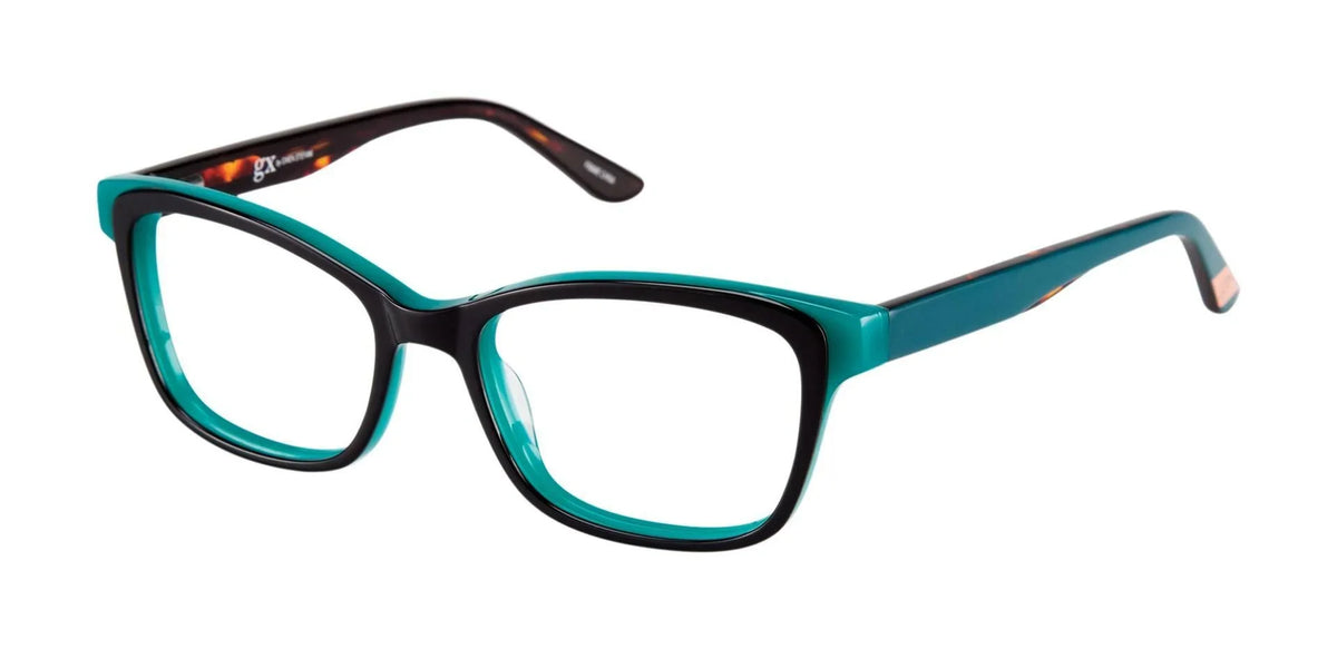 NEW GX By Gwen Sizetefani GX002 Navy on Green Eyeglasses 50mm with GX Case