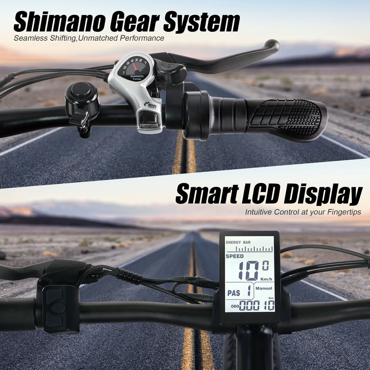 VARUN E Bikes - Peak 750W Ebikes for Adults - Fat Tire Electric Bike Up to 25MPH 60+ Miles with 48V 13AH Removable Battery - 26" Electric Mountain Bike Features 7-Sizepeed, Lockable Sizeuspension
