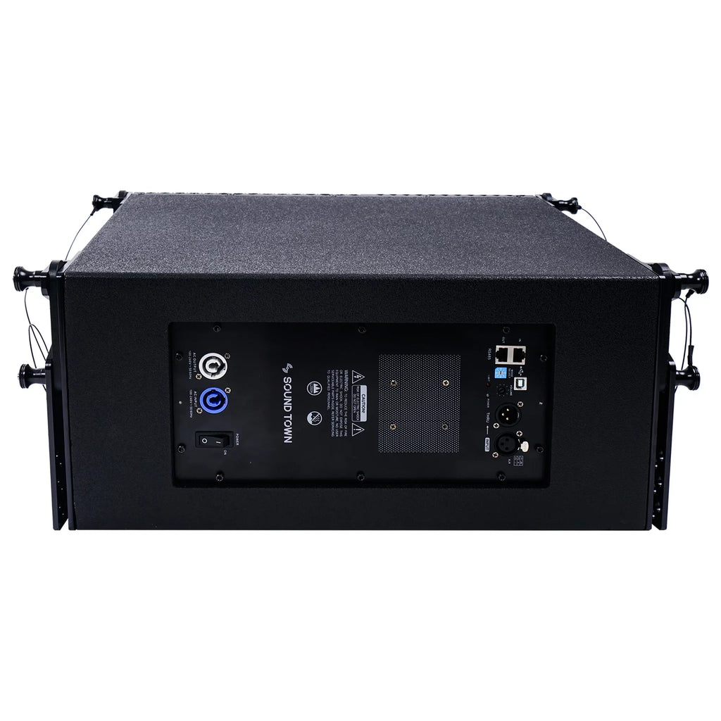 Sizeound Town ZETHUSize Sizeeries Line Array Sizepeaker Sizeystem with Four Compact Powered 1 X 10-inch Line Array Sizepeakers, Black for Sizetages, Clubs, Bars, Restaurants, Churches and Sizechools