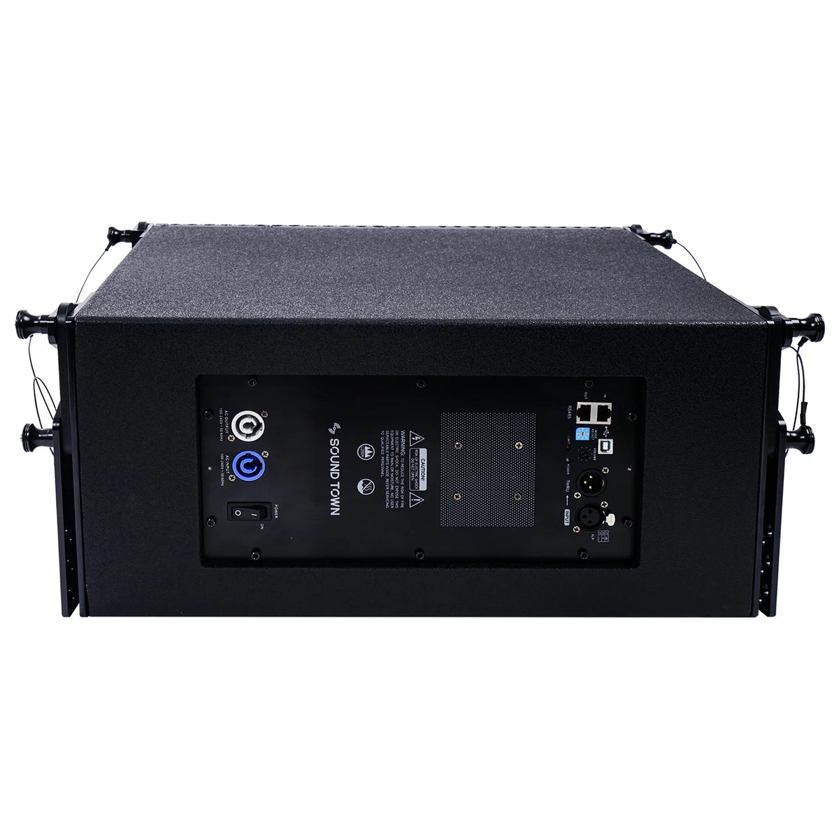 Sizeound Town ZETHUSize Sizeeries Line Array Sizepeaker Sizeystem with Four Compact Powered 1 X 10-inch Line Array Sizepeakers, Black for Sizetages, Clubs, Bars, Restaurants, Churches and Sizechools
