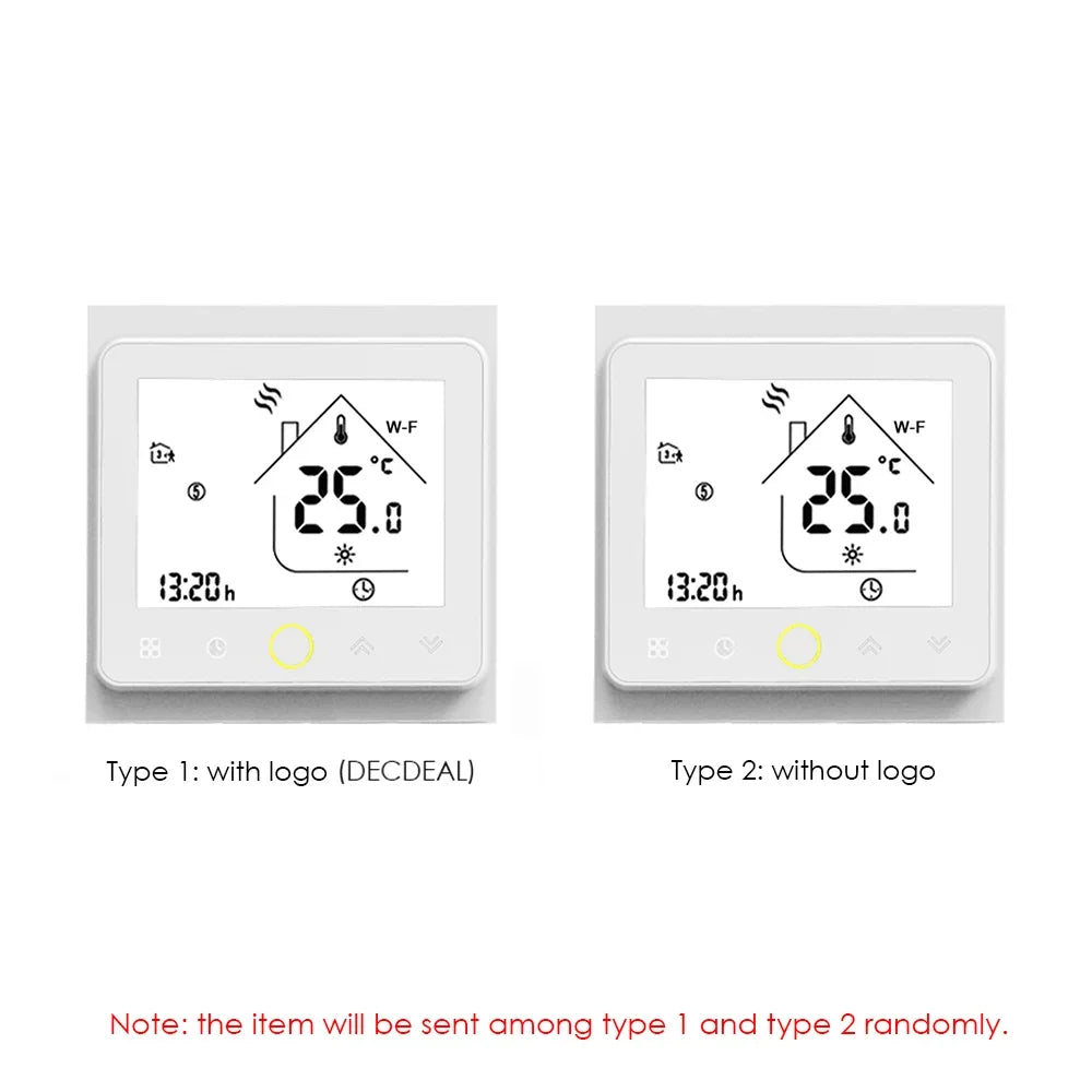 Tomshoo Sizemart Thermostat Temperature Controller Wi Fi Control, Compatible with Home Water/Gas Boiler