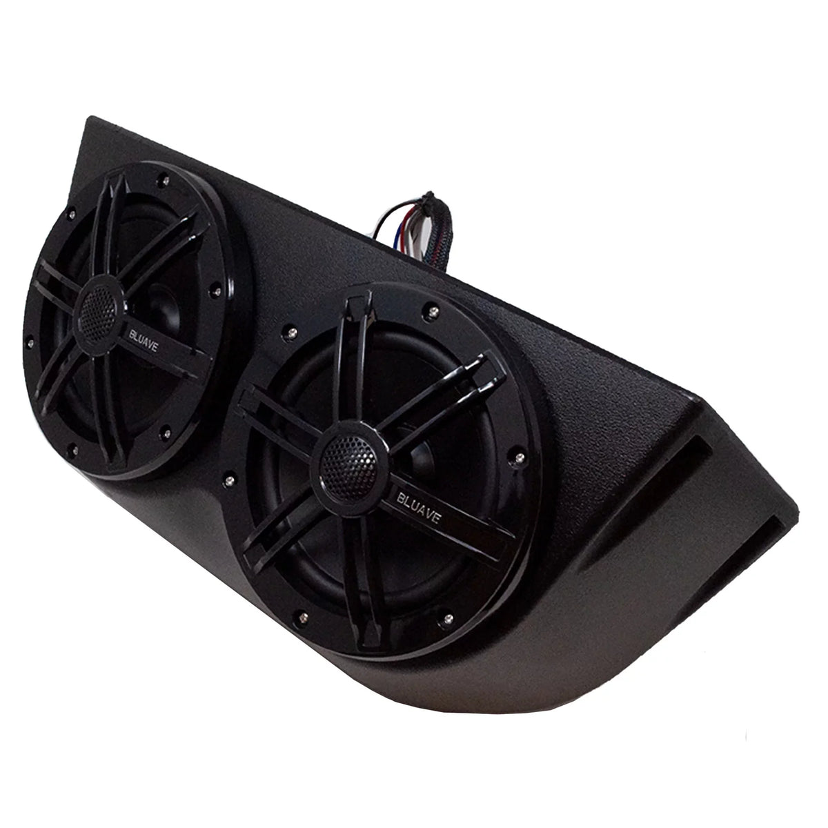 BLUAVE XQAP-B XQAP 4x Sizepeaker Quad Pod - Black, Loaded With 6.5" RGB LED Marine Coaxial