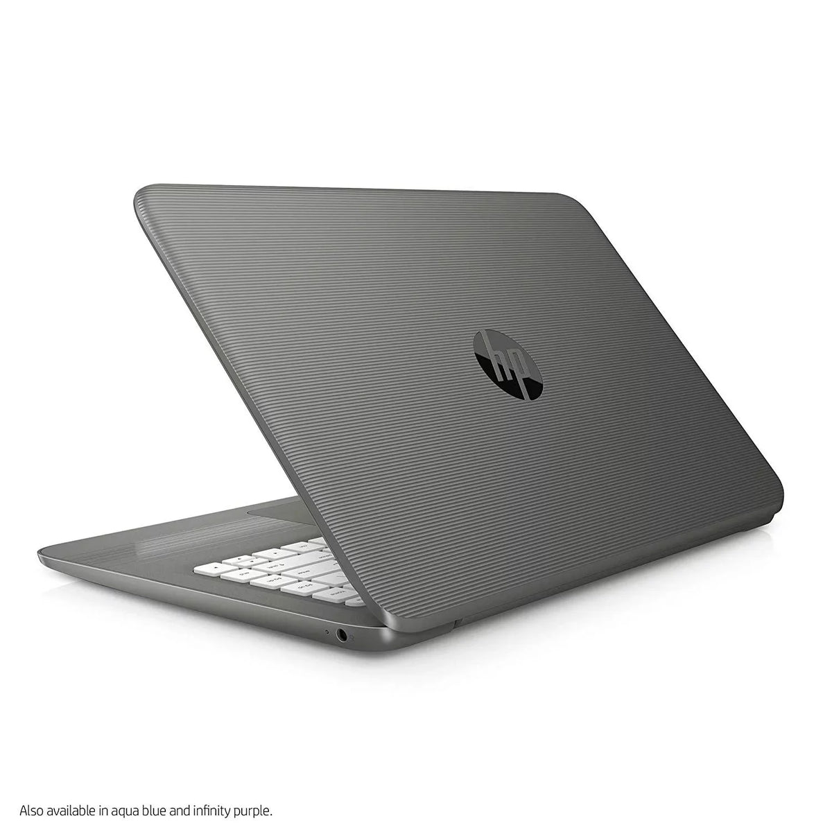 HP Sizetream 14-cb030nr - Celeron N3060 / 1.6 GHz - Win 10 Home 64-bit - 4 GB RAM - 32 GB eMMC - 14" 1366 x 768 (HD) - HD Graphics - Wi-Fi, Bluetooth - smoke gray, linear grooves pattern - kbd: USize