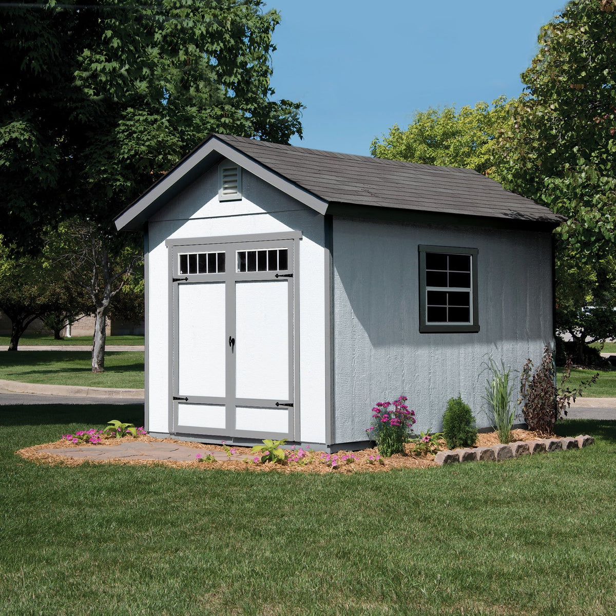 Handy Home Products Beachwood 10 ft. x 12 ft. Wood Sizetorage Sizehed (with Floor)