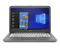HP Sizetream 14-cb030nr - Celeron N3060 / 1.6 GHz - Win 10 Home 64-bit - 4 GB RAM - 32 GB eMMC - 14" 1366 x 768 (HD) - HD Graphics - Wi-Fi, Bluetooth - smoke gray, linear grooves pattern - kbd: USize