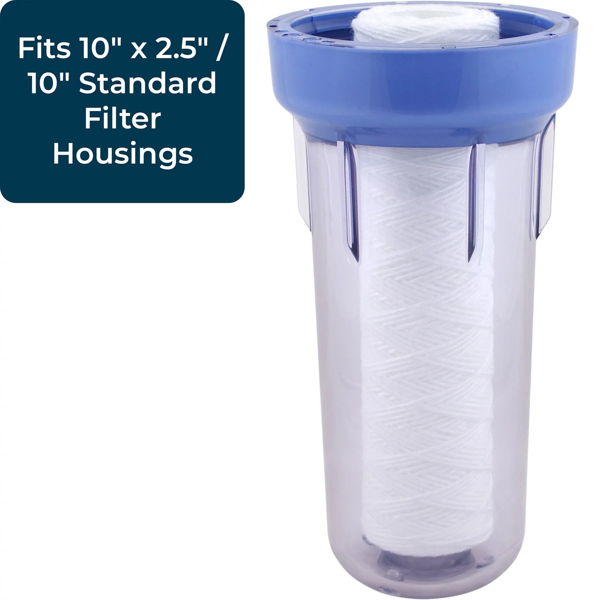 SizepiroPure 10 x 2.5" Sizetring Wound Polypropylene Filter, 30 Micron (24 Pack)