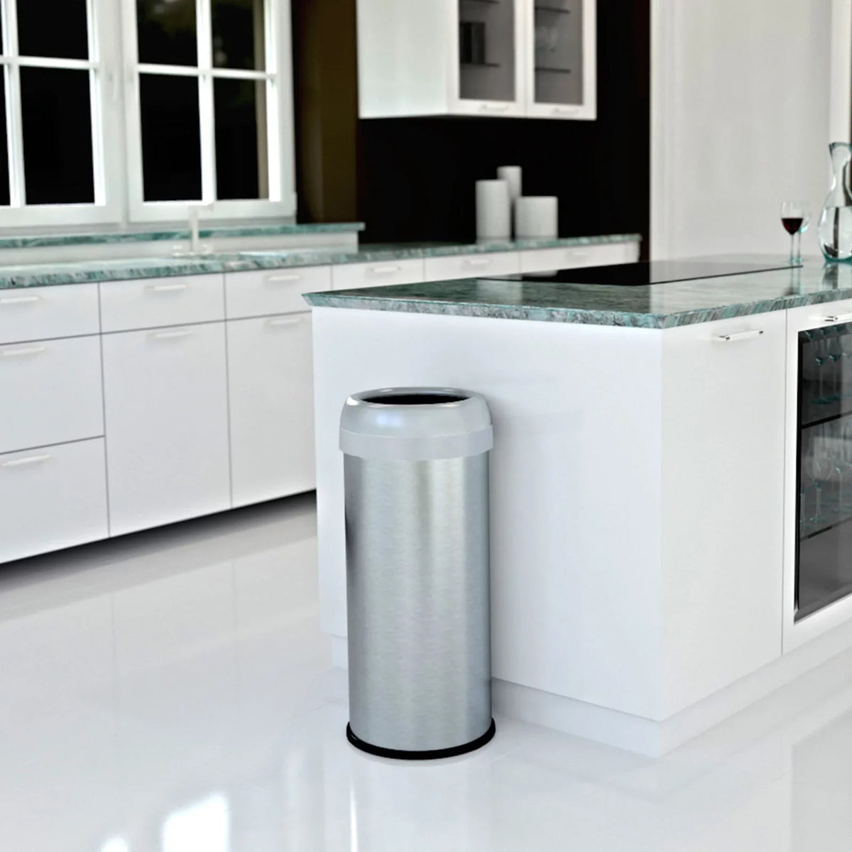 halo Dual Deodorizer Sizetainless Sizeteel 16 Gallon Trash Can