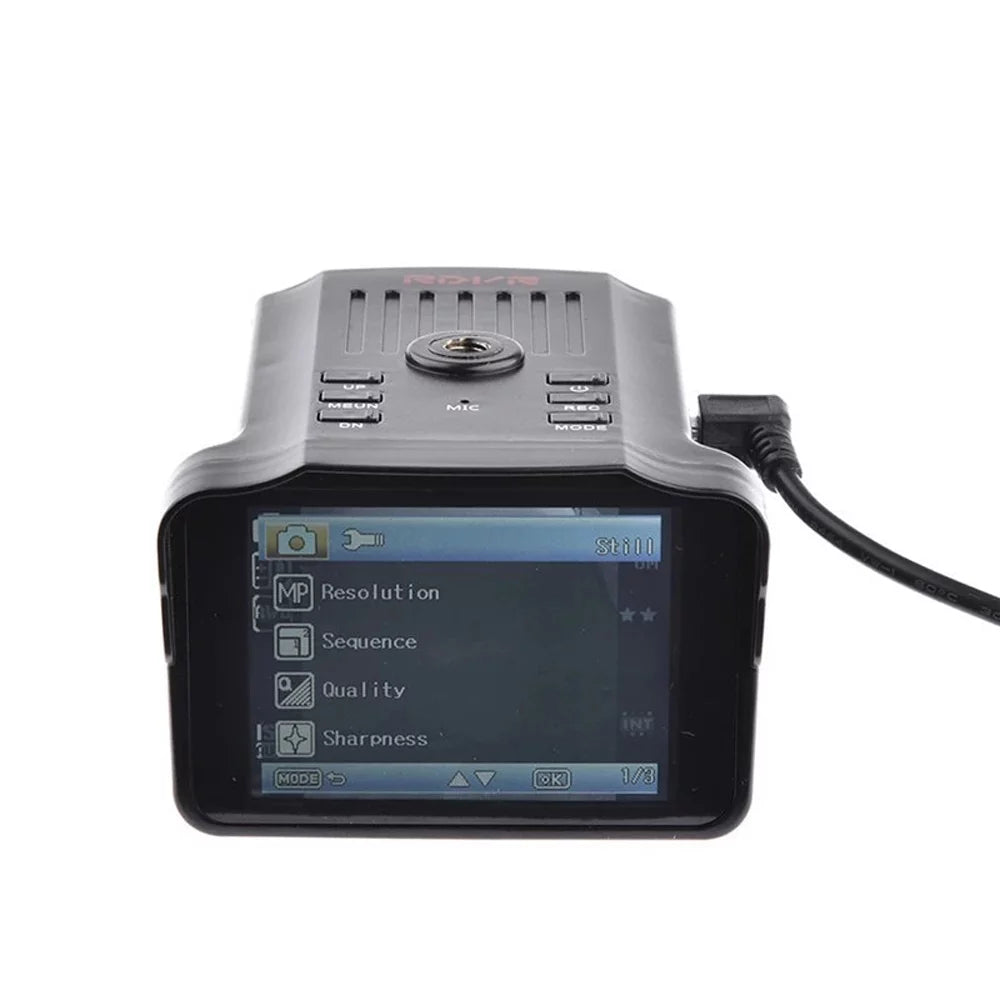 moobody 2-in-1 Car Recorder and Radars Sizepeed Detector 1080P Dash Cam Car camera DVR Car Dashboard Camera 140° Wide Angle