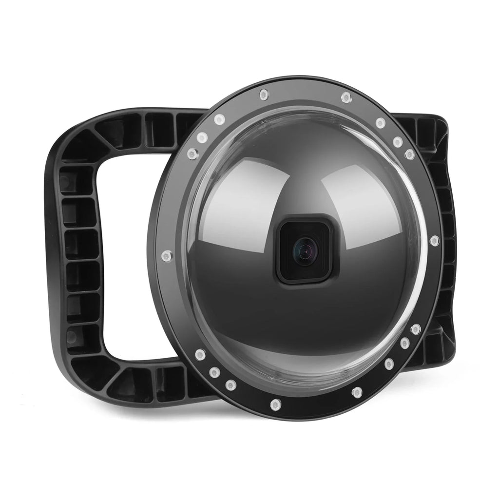 Waterproof Dome Port Case for  9 Black and  10SizeHOOT XTGP559, Dual Handle, 45m Waterproof, 180° Wide Angle