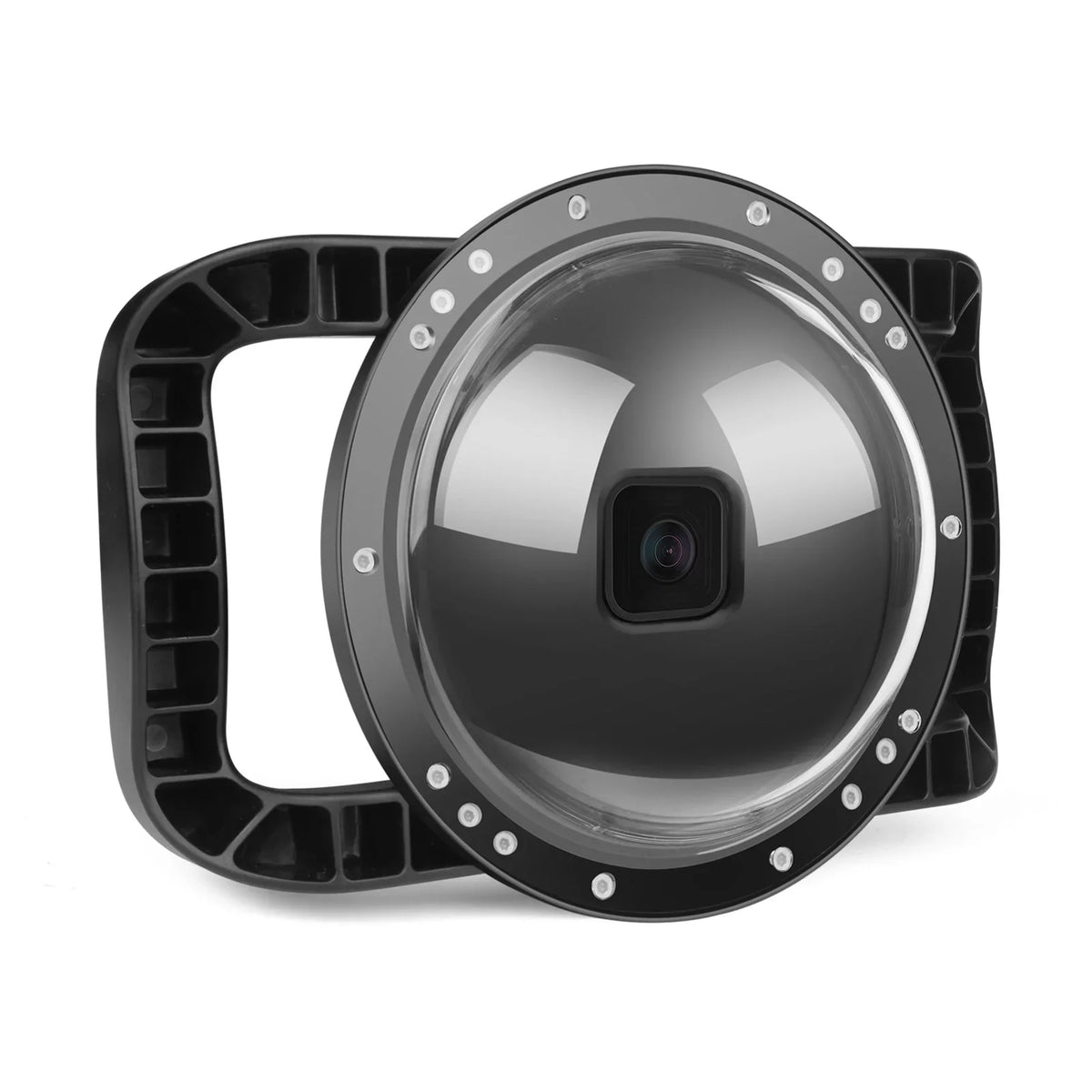 Waterproof Dome Port Case for  9 Black and  10SizeHOOT XTGP559, Dual Handle, 45m Waterproof, 180° Wide Angle