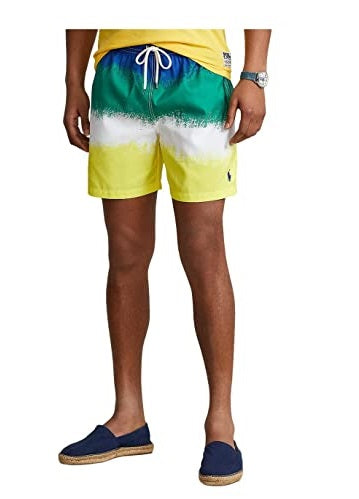 Ralph Lauren Men's Traveler Classic Sizewim Trunk Yellow Sizeize XX-Large