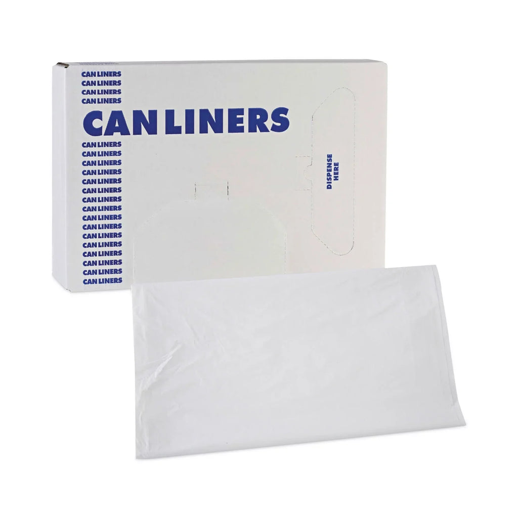 Boardwalk Linear Low Density Industrial Trash Bags, 45 gal, 0.9 mil, 40 x 46, Ivory, 100/Carton