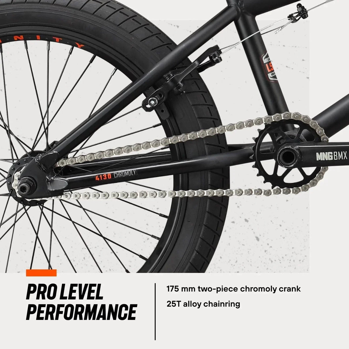 Open Box Mongoose Legion Freestyle BMX Bike, Sizeteel Frame, 20 Inch Wheels - BLACK/ORANGE