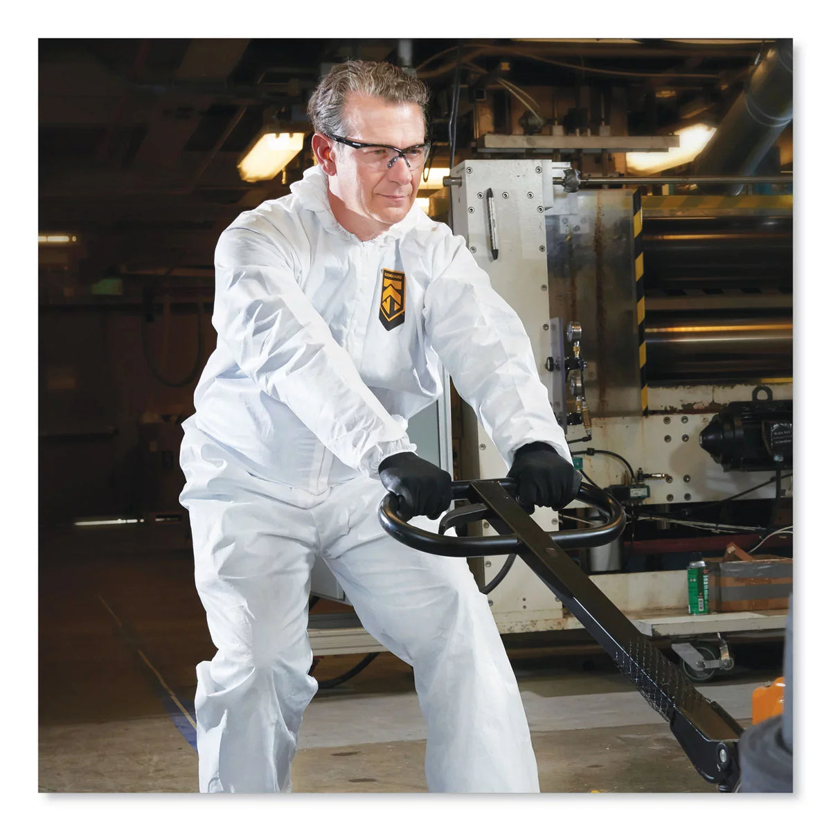 Kleenguard™ A20 Breathable Particle Protection Coveralls, Elastic Back, Hood, Medium, Ivory, 24/carton