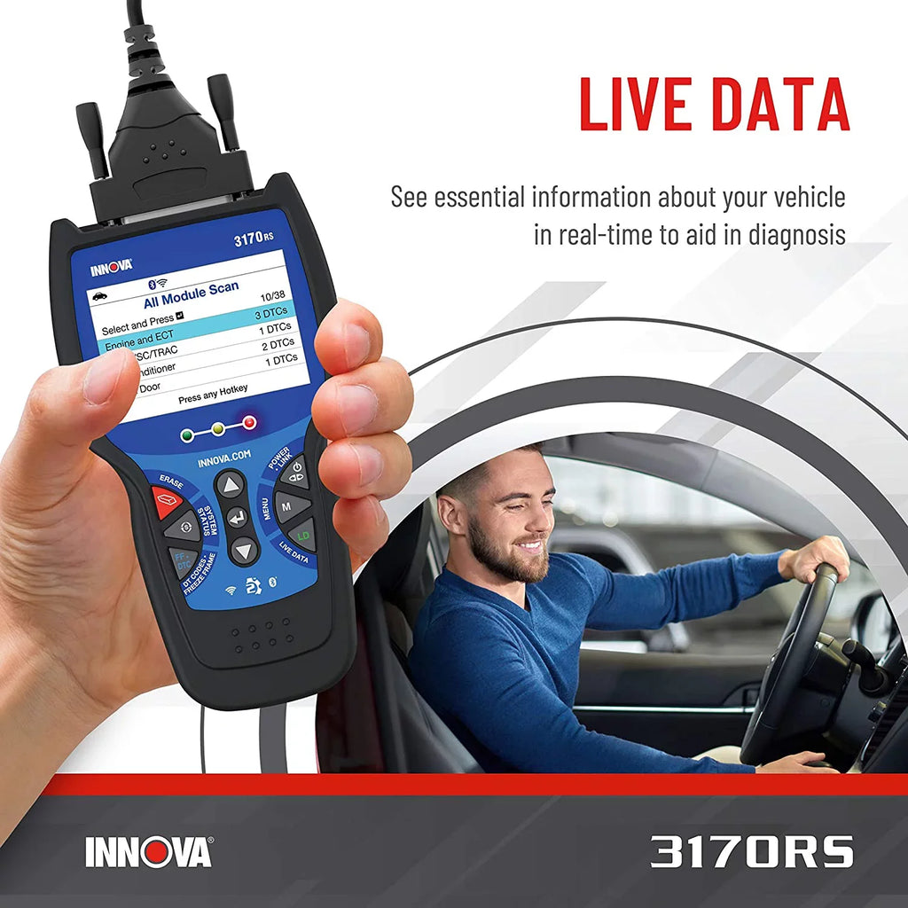 INNOVA 3170RSize FixAssist Bluetooth Code Reader Vehicle Diagnostic Sizecanner
