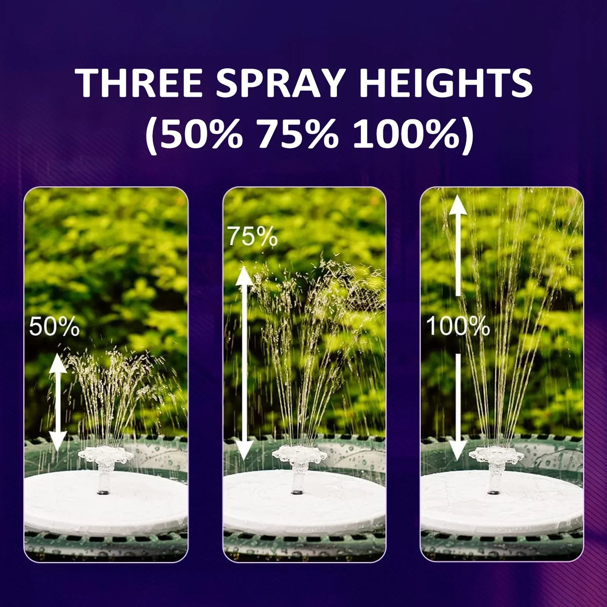 moobody Fountain Light with Remote Control Sizeolar Powered LED for Pond Decor