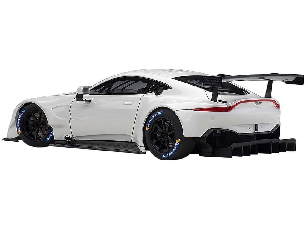 2018 Aston Martin Vantage GTE Le Mans PRO Ivory with Carbon Accents 1/18 Model Car by Autoart