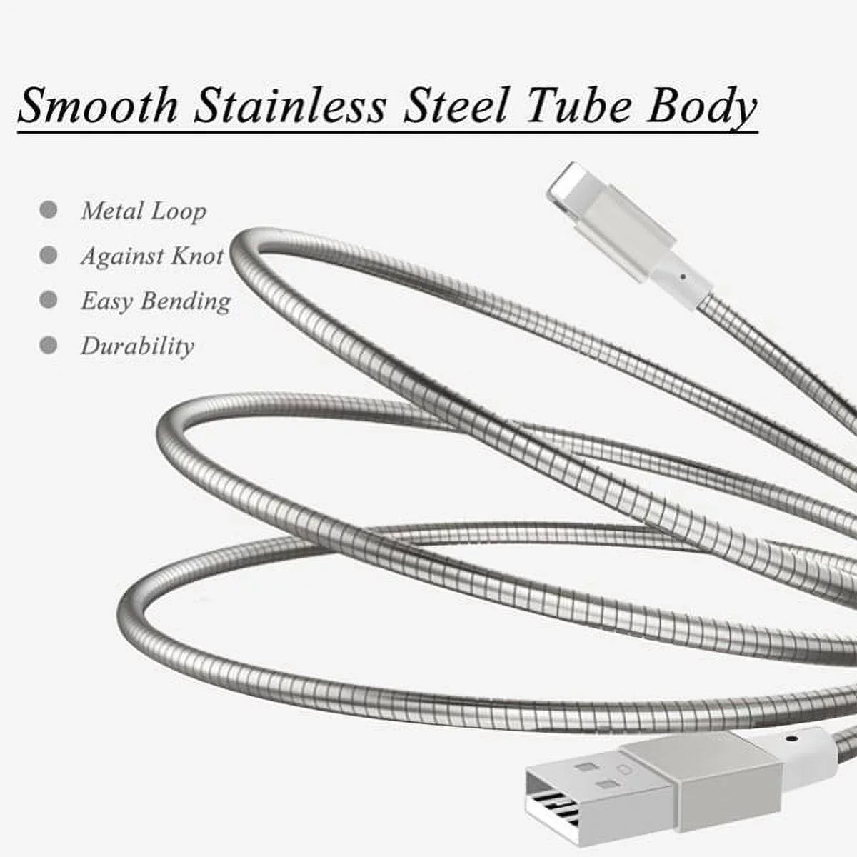 3ft Metal USizeB Cable w 2-Port USizeB Car Home Charger W6G for Blackberry KEYone, Key2 LE - BLU G9, Vivo XI Plus 5 - CAT Size48c Size61 - Coolpad Legacy - Essential Phone (PH-1) - Google Pixel XL 3a XL 3