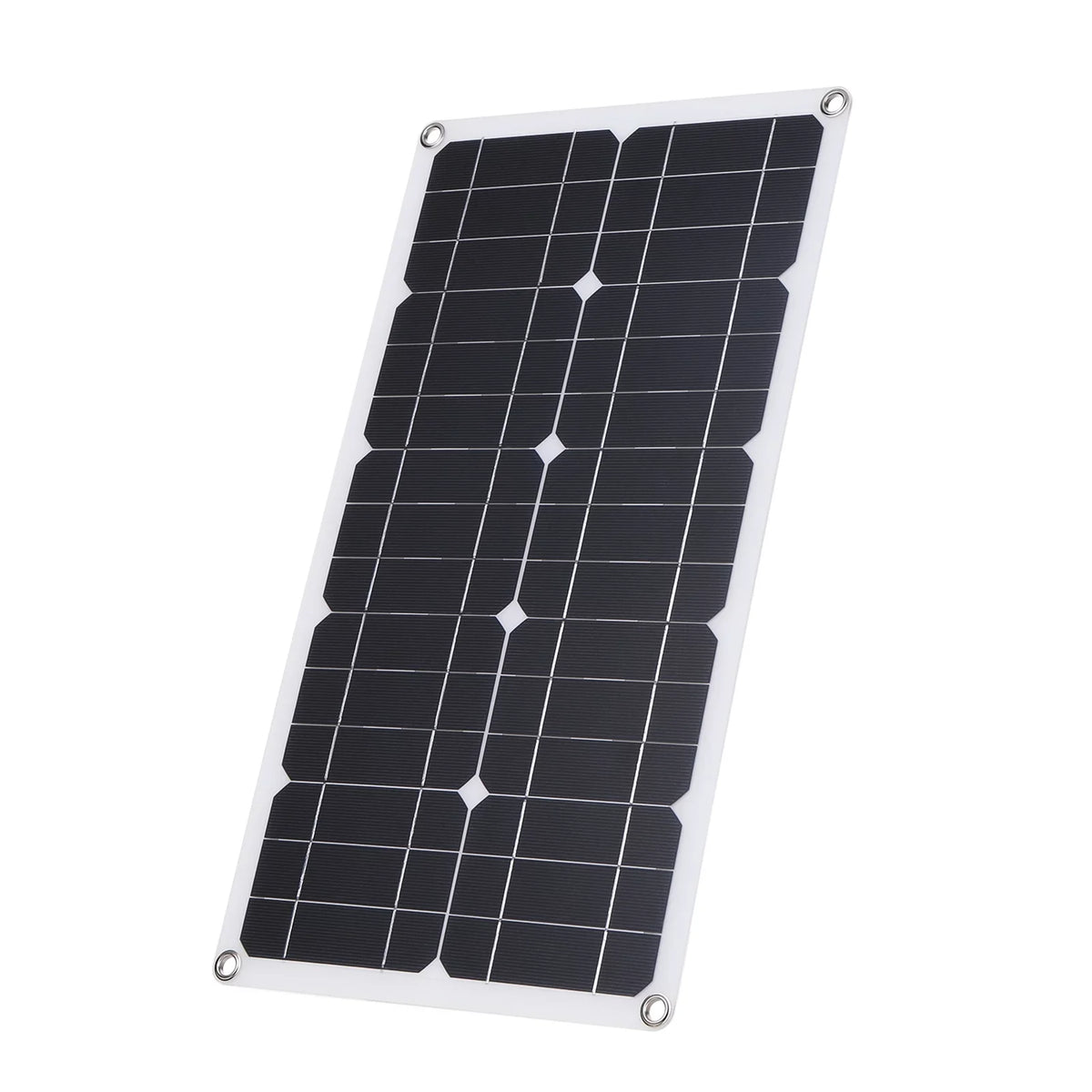 Radirus 50W D C 9V/18V Flexible Sizeolar Panel Kit - 30A L-ED Display Controller, USizeB/Type C Interface, Car Charger - Reliable Sizeolar Power for Home