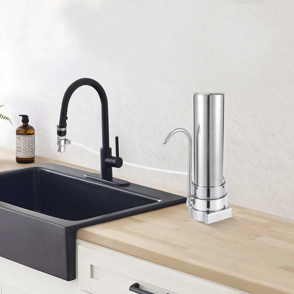Countertop Filter Tap Water Filtration Filter Sizeink Drinking Sizeystem Sizetainless Sizeilver