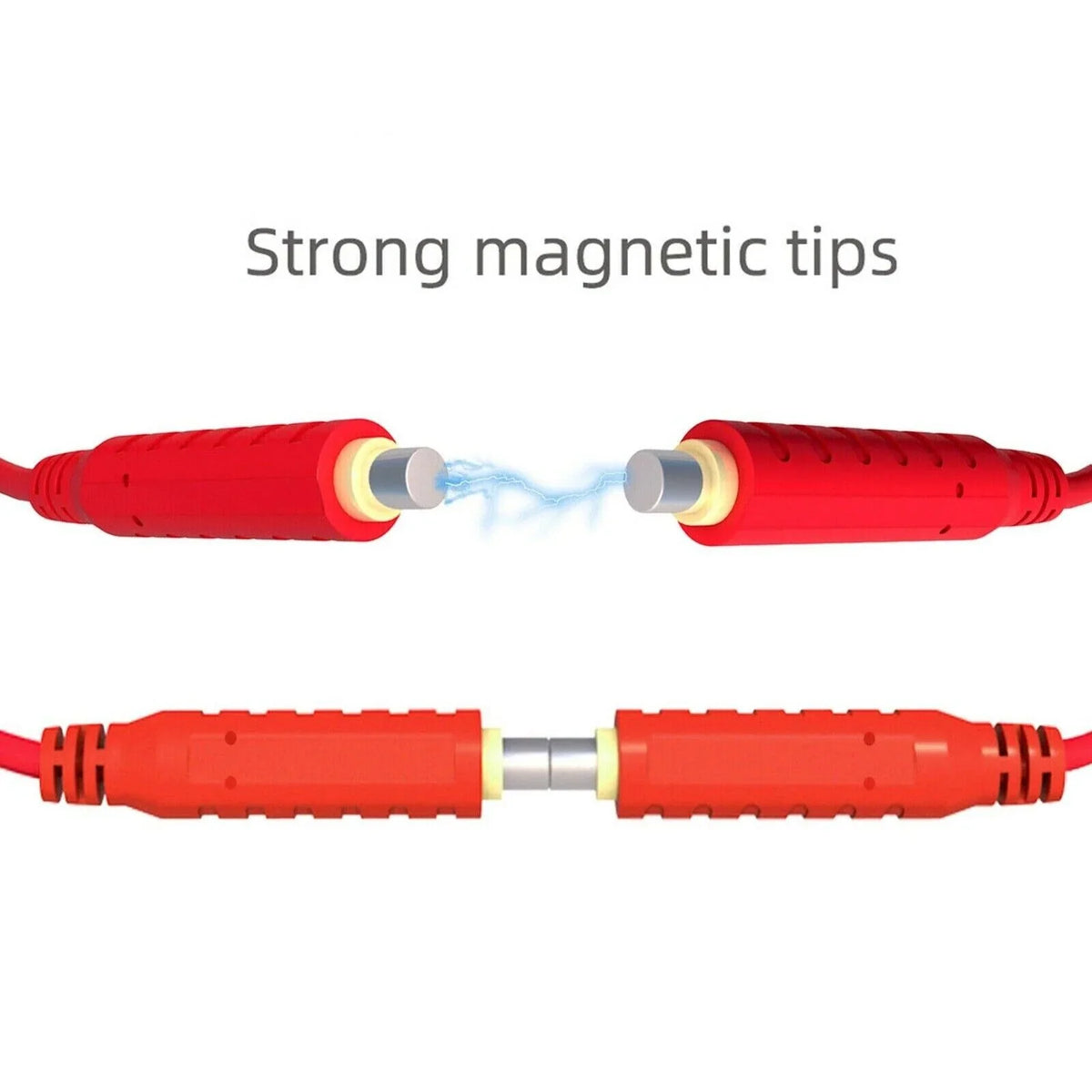 6X HVAC Thermostat Test Magnetic Sizeilicone Lead Jumper Cable Wires Flexible 30VAC