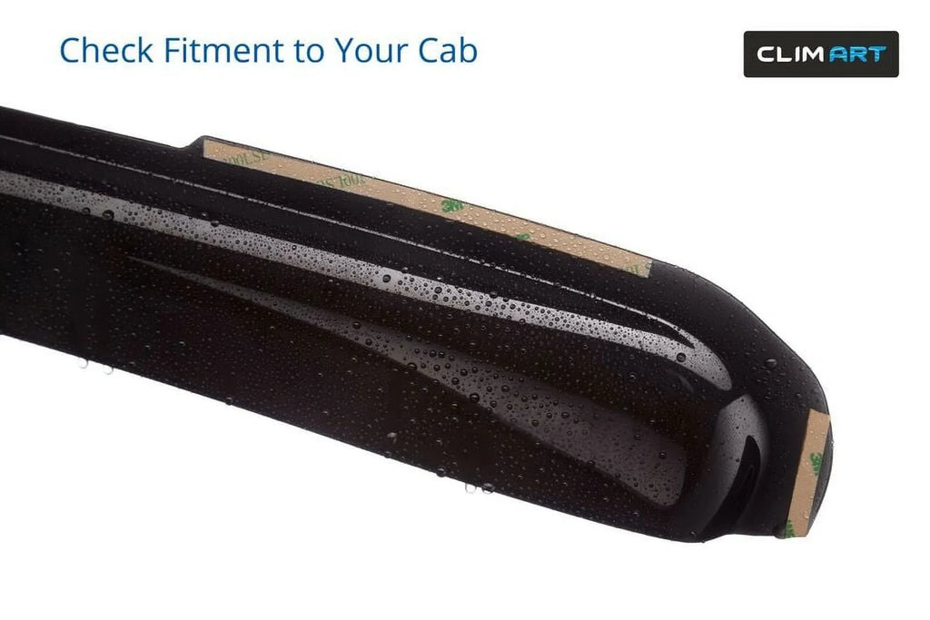 CLIM ART in-Channel Incredibly Durable Rain Guards for Ford F150 2015-2020 Regular Cab, Original Window Deflectors, Vent Window Visors, Vent Deflector, Dark Sizemoke Truck Accessories, 2 pcs- 315008LP