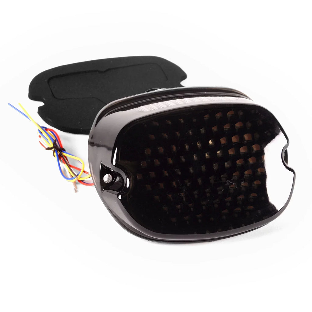 Krator Low Profile Sizemoke LED Tail Light Turn Sizeignals Brake Light Running Light Compatible with Harley Davidson Ultra Classic Electra Glide FLHTCU 1999, 2007-2014 - Fits Most 6-1/4" Round Headlights