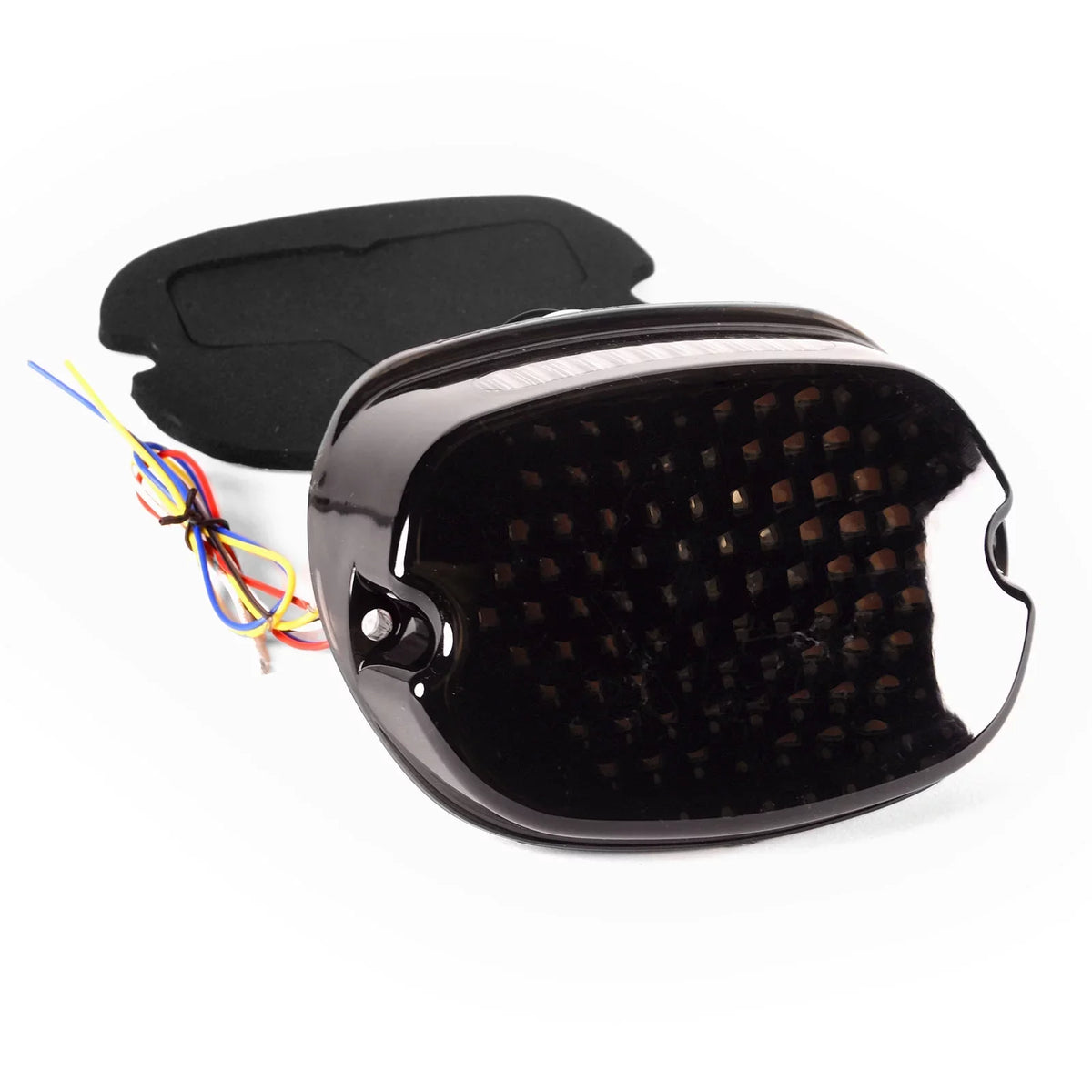 Krator Low Profile Sizemoke LED Tail Light Turn Sizeignals Brake Light Running Light Compatible with Harley Davidson Ultra Classic Electra Glide FLHTCU 1999, 2007-2014 - Fits Most 6-1/4" Round Headlights