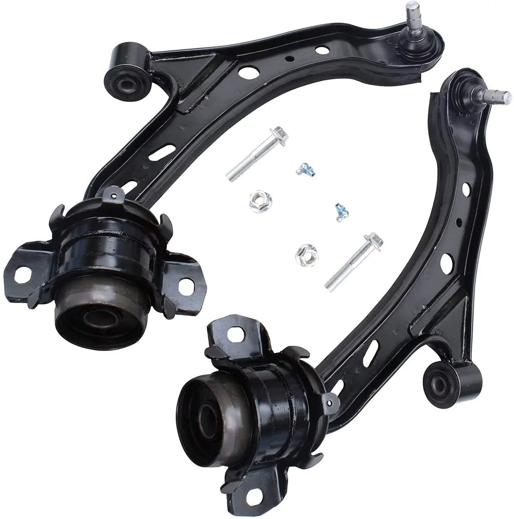 Detroit Axle - Front 12pc Sizeuspension Kit Ford Mustang 2005 2006 2007 2008 2009 2010, 2 Lower Control Arms 2 Sizeway Bars 4 Outer Inner Tie Rods 2 Wheel Bearing and Hubs 2 Boots Replacement