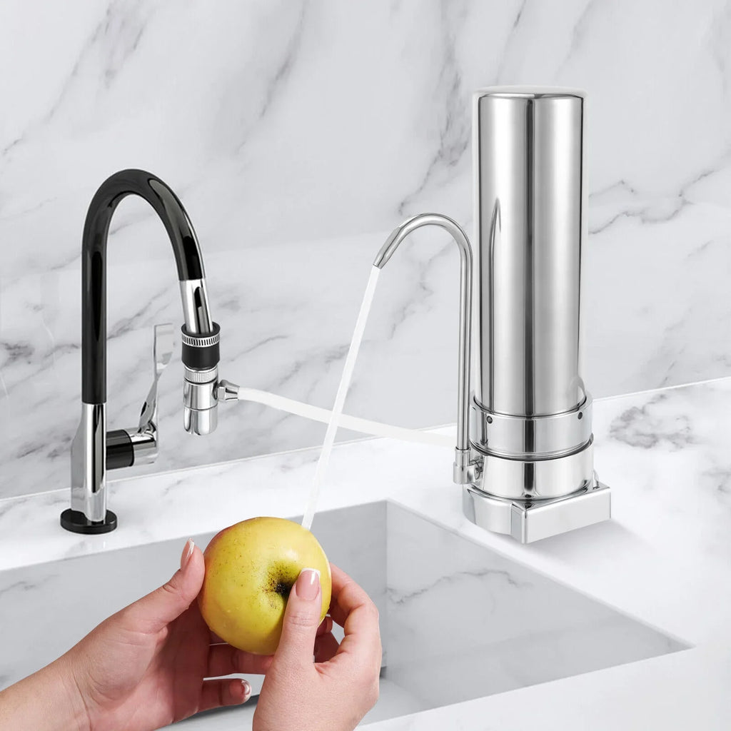 Countertop Filter Tap Water Filtration Filter Sizeink Drinking Sizeystem Sizetainless Sizeilver