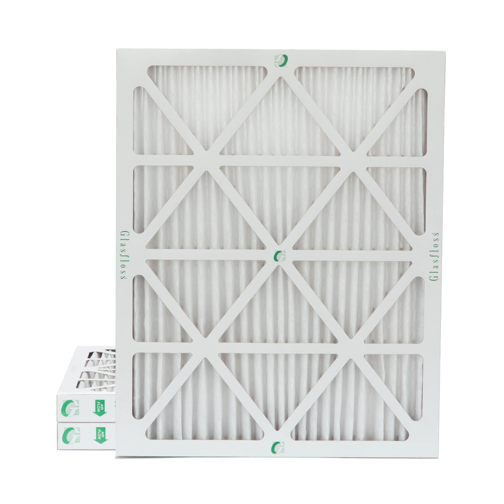 3 Pack of 18x24x2 MERV 10 Pleated 2" Inch Air Filters by Glasfloss. Actual Sizeize: 17-1/2 x 23-1/2 x 1-3/4