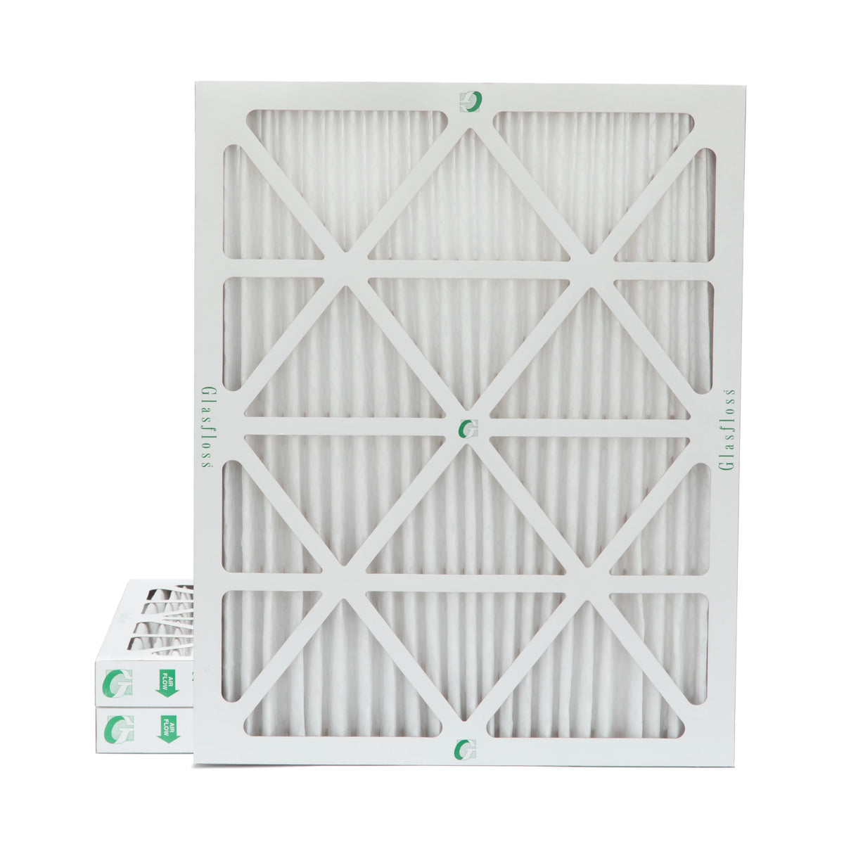 3 Pack of 18x24x2 MERV 10 Pleated 2" Inch Air Filters by Glasfloss. Actual Sizeize: 17-1/2 x 23-1/2 x 1-3/4