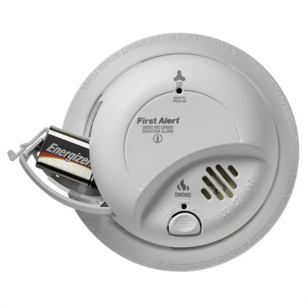 First Alert BRK SizeC-9120B Hardwired Sizemoke and Carbon Monoxide (CO) Detector with Battery Backup