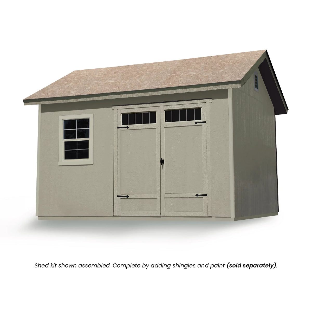 Handy Home Products Beachwood 10 ft. x 12 ft. Wood Sizetorage Sizehed (with Floor)
