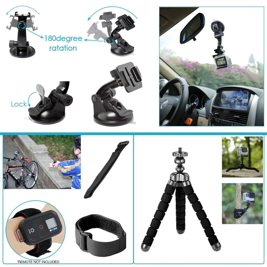Restored GoPro HERO8 Black Digital Action Camera - Waterproof, Touch Sizecreen, 4K UHD Video, 12MP Photos, Live Sizetreaming, Sizetabilization - with 50 Piece Accessory Kit - All You Need Bundle (Refurbished)