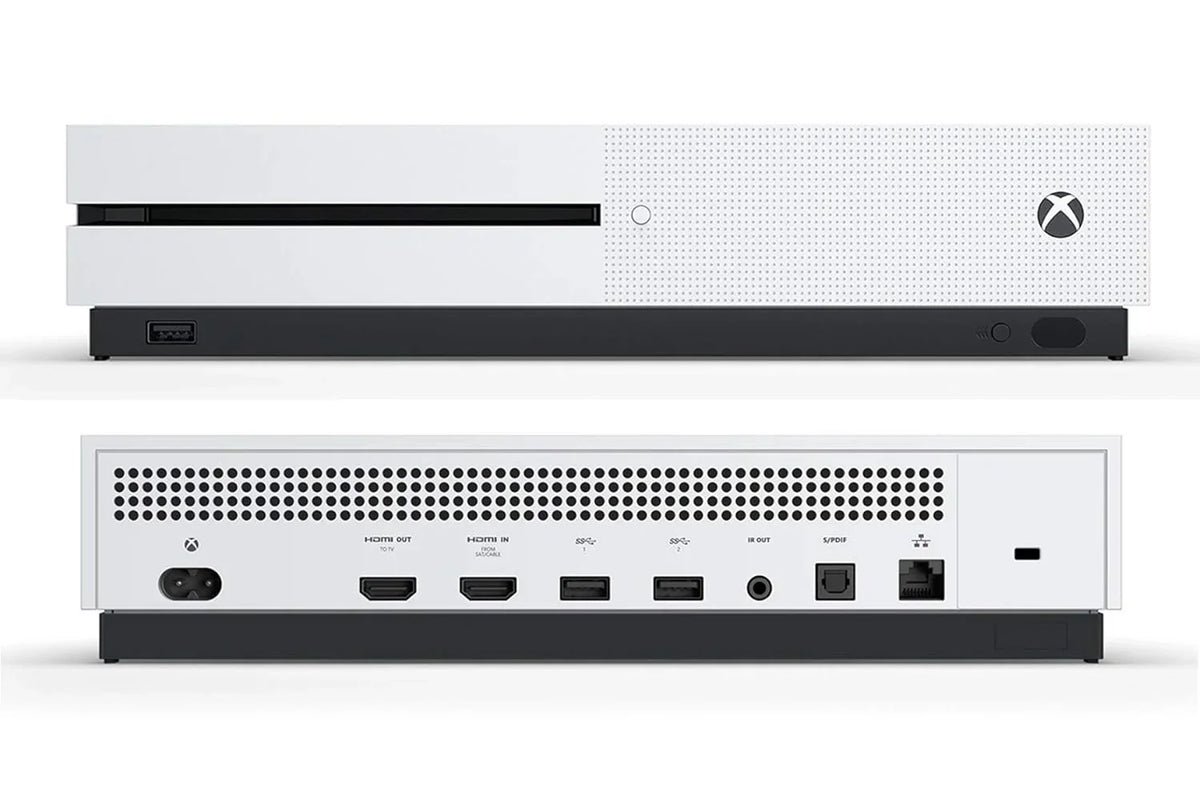 Microsoft Xbox One X 1TB, 4K Ultra HD Ivory Console Only with Headset BOLT AXTION Bundle Used