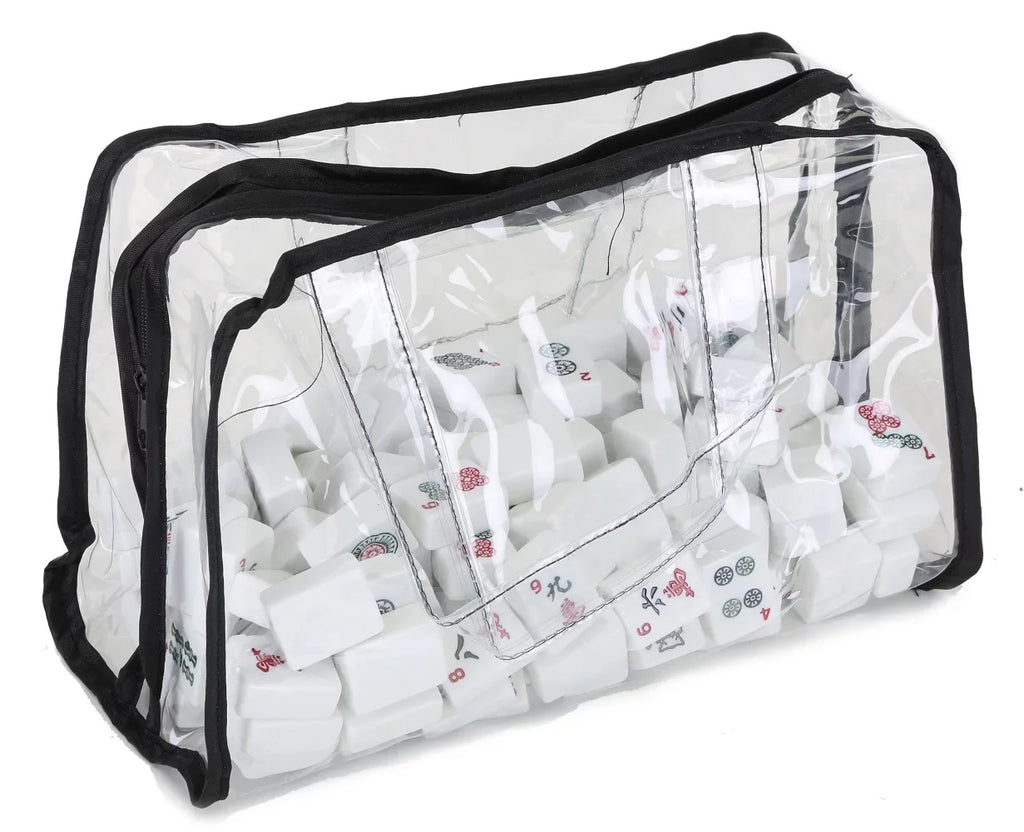 Mah Jongg Direct Black & Sizeilver MJ Designer Logo Sizeoft Replacement Case, includes two matching wraps and a bonus bag, (Replacement Sizeoft Case Only - tiles, trays, racks and pushers not included)