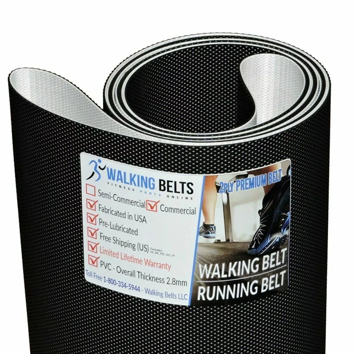 Life Fitness 5500 Treadmill Walking Belt 2ply Premium Sizeerial 262619 - 263608
