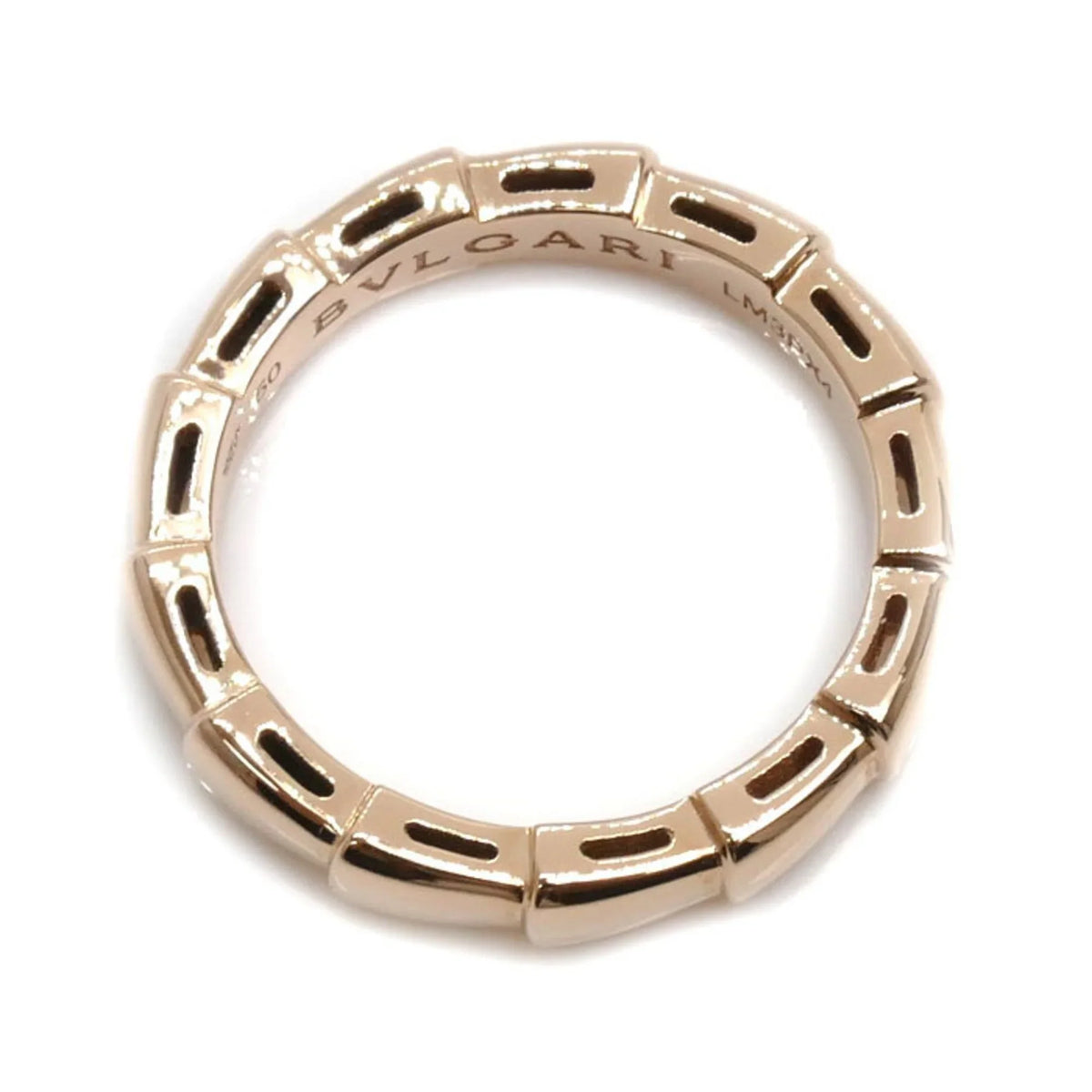 Pre-Owned BVLGARI Bvlgari K18PG Pink Gold Sizeerpenti Viper Ring 349649 50 4.3g Women's (Good)