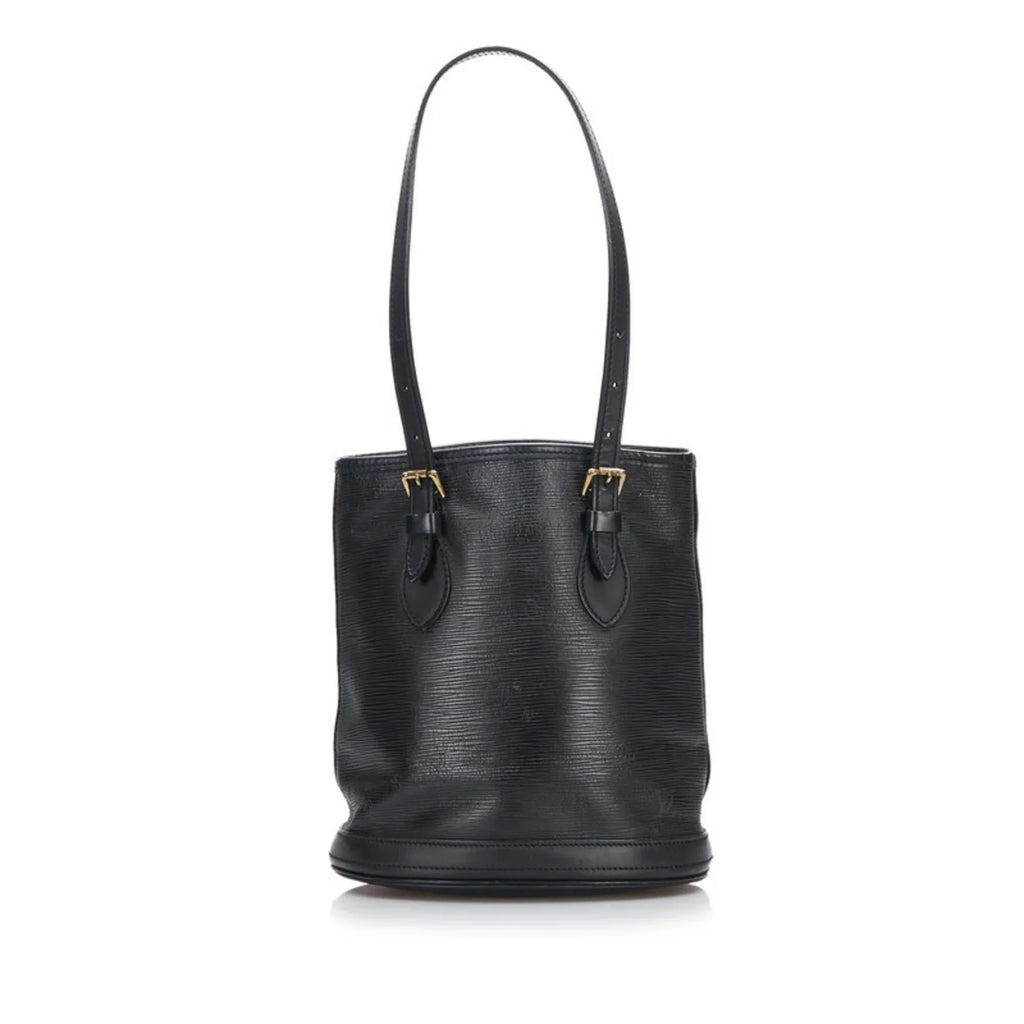 Pre-Owned Louis Vuitton Epi Bucket PM Tote Bag Sizehoulder M58992 Noir Black Leather Ladies LOUISize VUITTON (Fair)