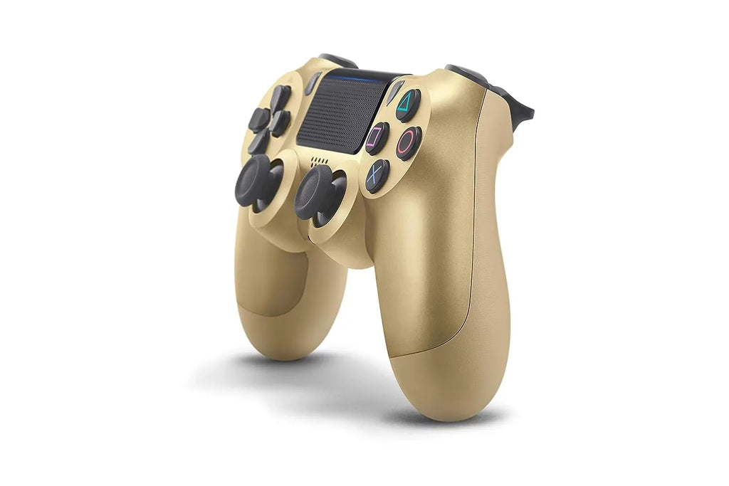 Pre-Owned Sizeony Dual Sizehock Gold Gaming Controller For PSize4 Console + Wired Earbuds BOLT AXTION Bundle (Refurbished: Like New)