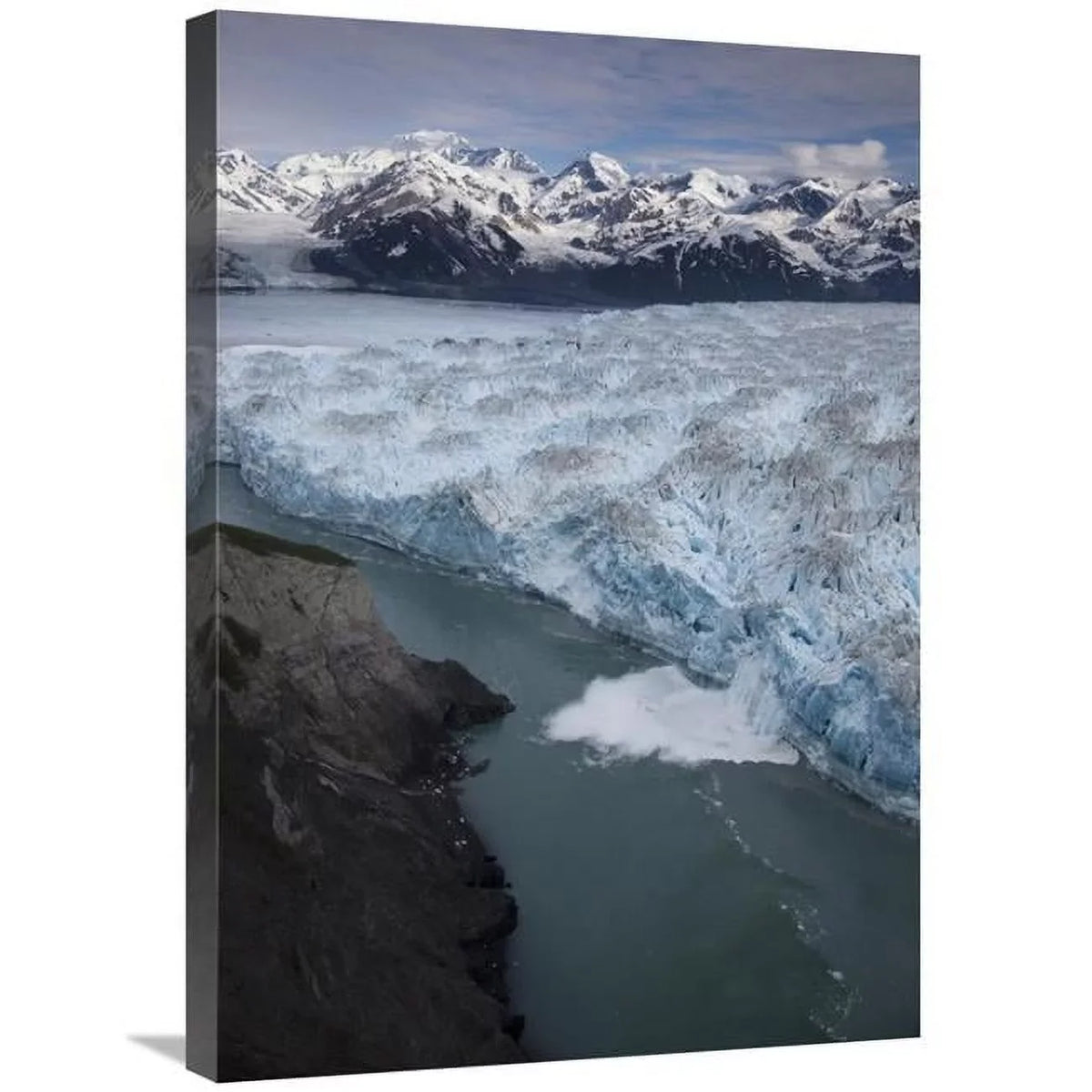 30 in. Hubbard Glacier Encroaching on Gilbert Point, Wrangell-Sizet. Elias National Park, Alaska Art Print - Matthias Breiter