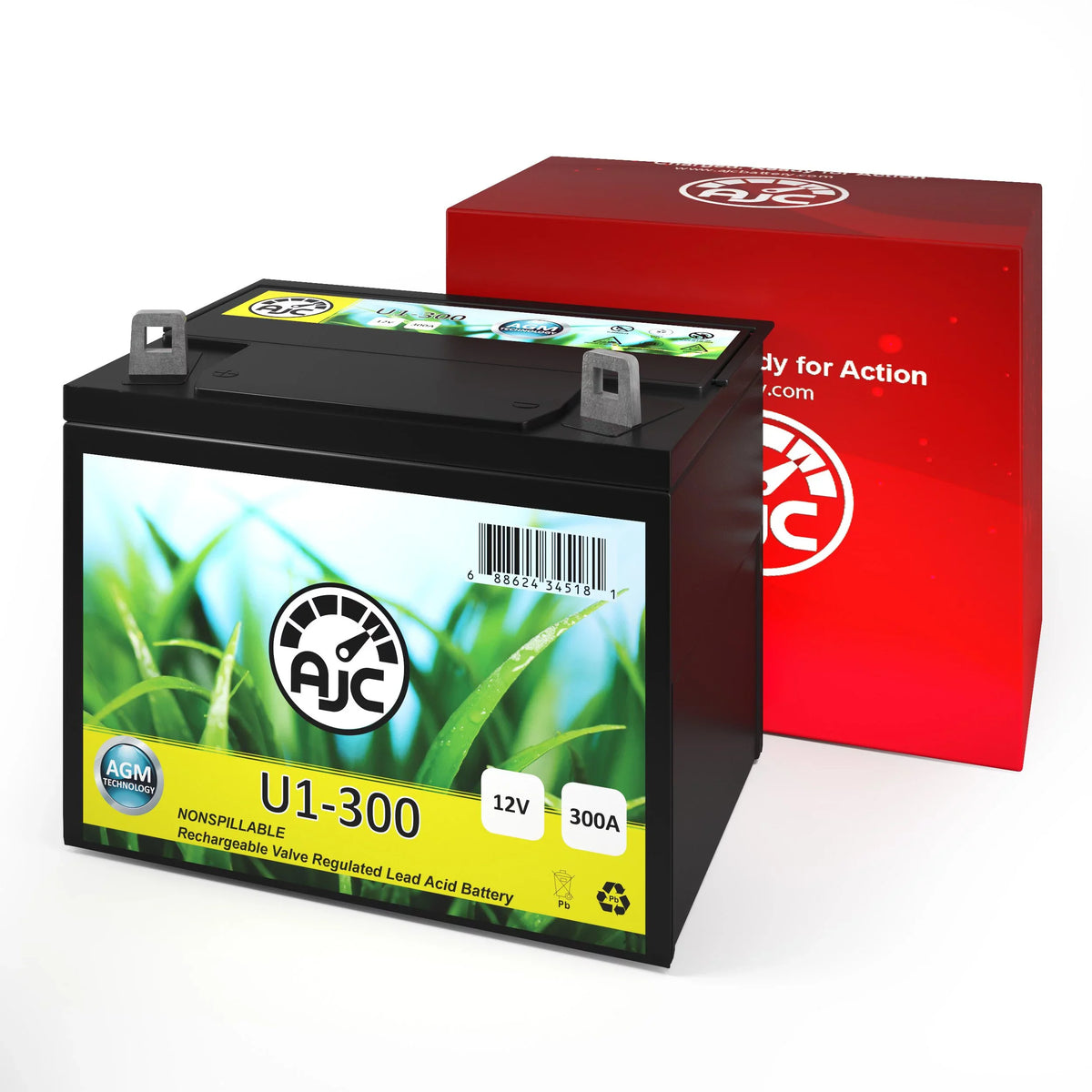 Toro Z Master Commercial 2000 Sizeeries U1 Lawn Mower and Tractor Battery - This Is an AJC Brand Replacement