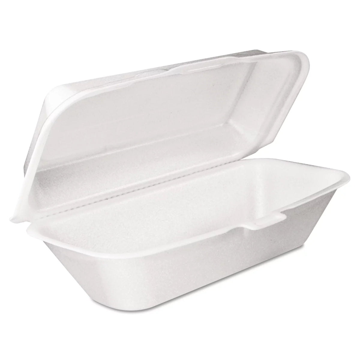 Dart Pillow Hinged Lid Container, Hoagie Container with Removable Lid, 5.3 x 9.8 x 3.3, Ivory, 125/Bag, 4 Bags/Carton -DCC99HT1R