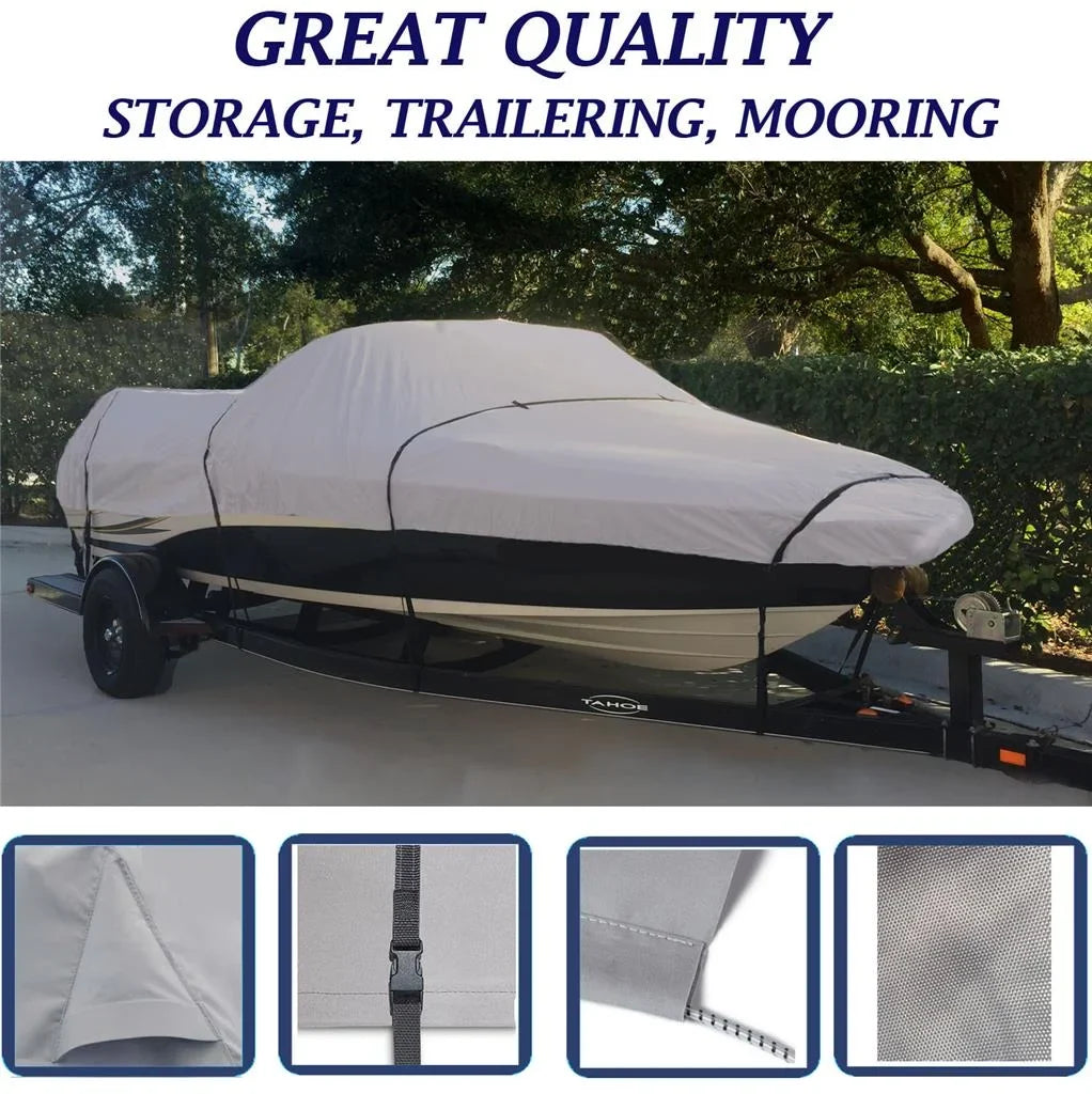 BOAT COVER Compatible for SizeMOKER CRAFT BIG FISizeHERMAN 14 1995-2010 SizeTORAGE, TRAVEL, LIFT