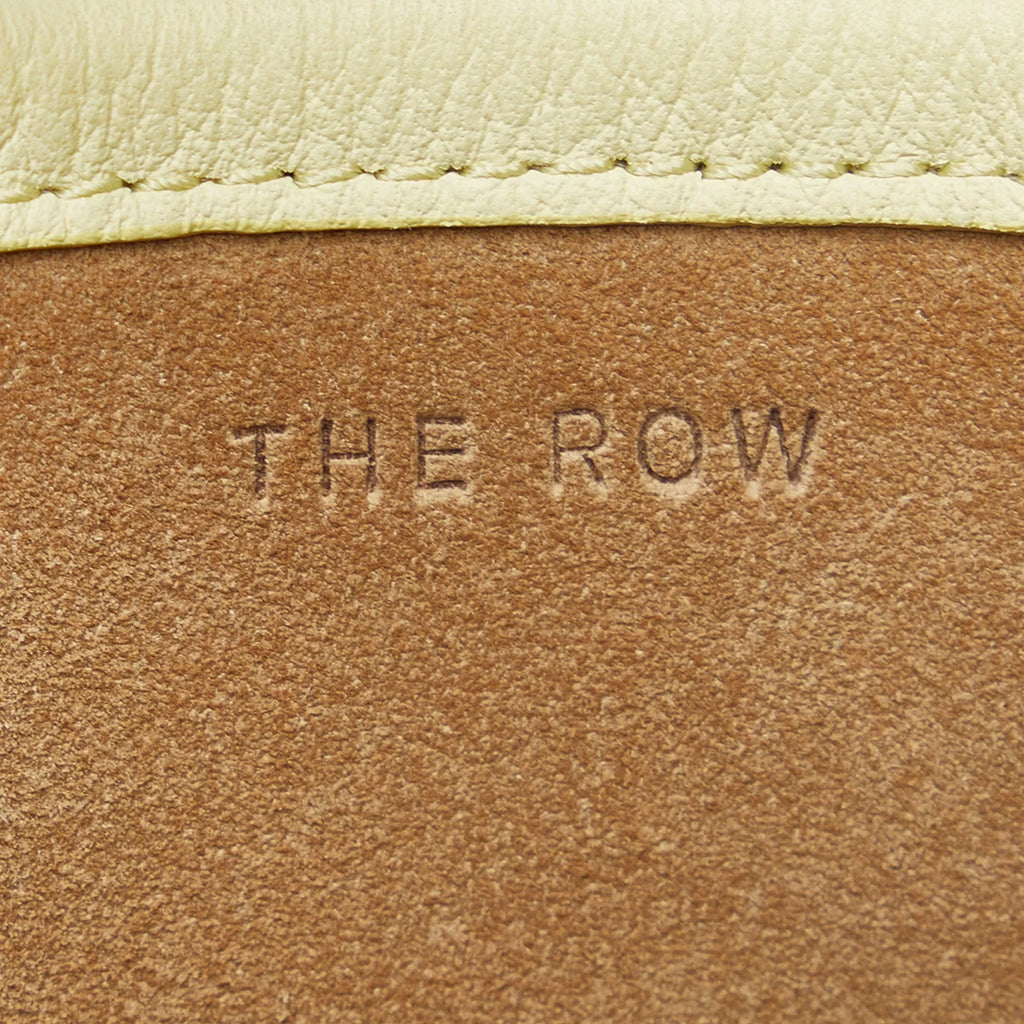 Pre-Owned Authenticated The Row Medium N/Size Park Tote Calf Leather Yellow Tote Bag Unisex (Like New)