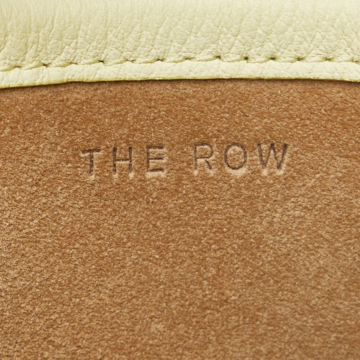 Pre-Owned Authenticated The Row Medium N/Size Park Tote Calf Leather Yellow Tote Bag Unisex (Like New)