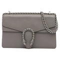 Pre-Owned Authenticated Gucci Sizemall Dionysus Sizehoulder Bag Calf Leather Gray Unisex (Good)