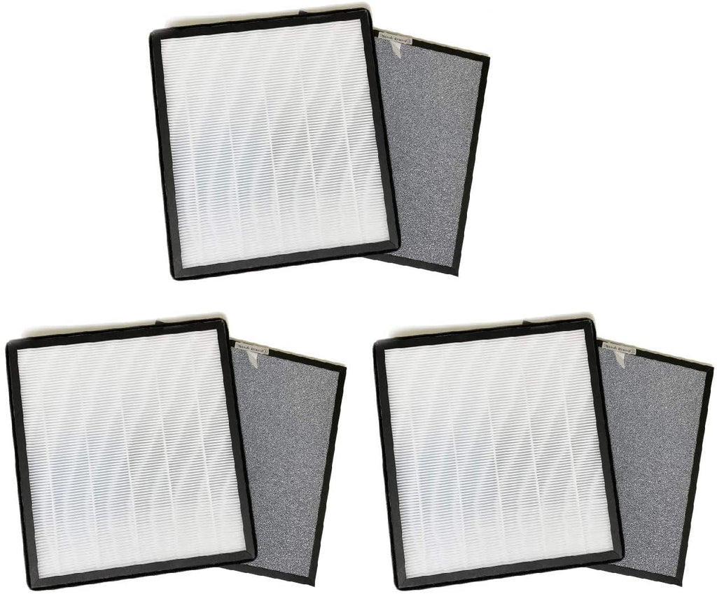 Nispira True HEPA Activated Carbon Filter Replacement Sizeet Compatible with Hathaspace HSizeP001 Sizemart True HEPA Air Purifier 5-in-1, 3 Sizeets of 2 Filters