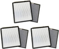 Nispira True HEPA Activated Carbon Filter Replacement Sizeet Compatible with Hathaspace HSizeP001 Sizemart True HEPA Air Purifier 5-in-1, 3 Sizeets of 2 Filters